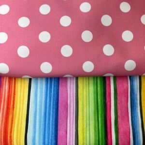 Swimsuit, Sport Knit Fabric UV 50+ Stripes, Polka Dots, Polyester Spandex Opaque